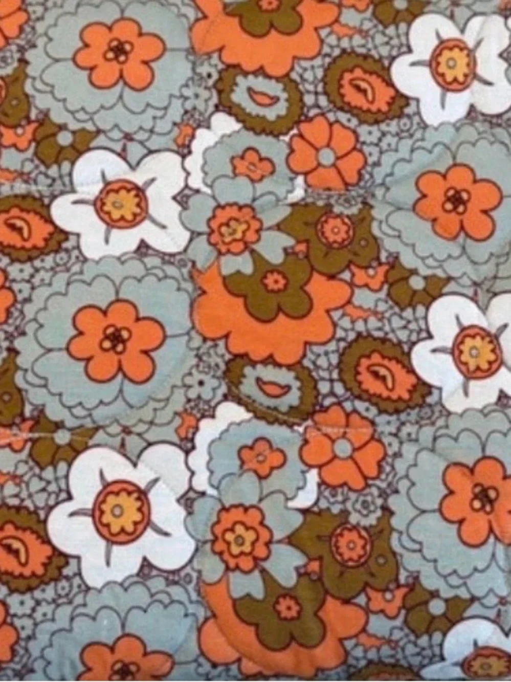 kate quinn Retro Midcentury Floral circle quilt BRAND NEW